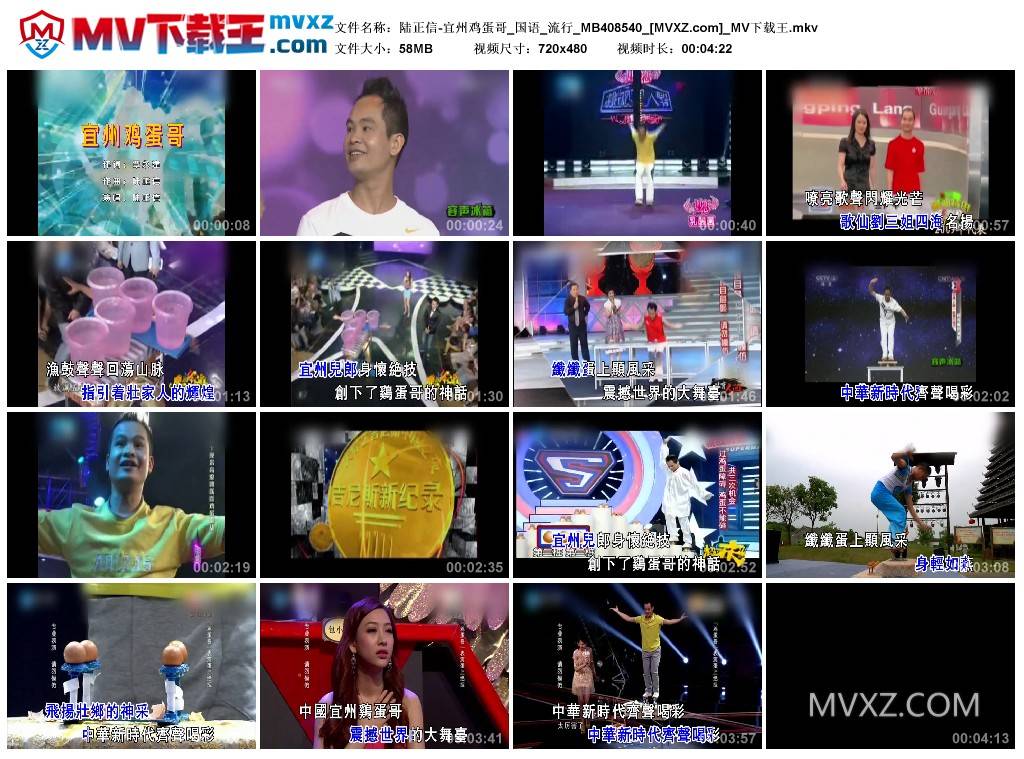 陆正信-宜州鸡蛋哥_国语_流行_MB408540